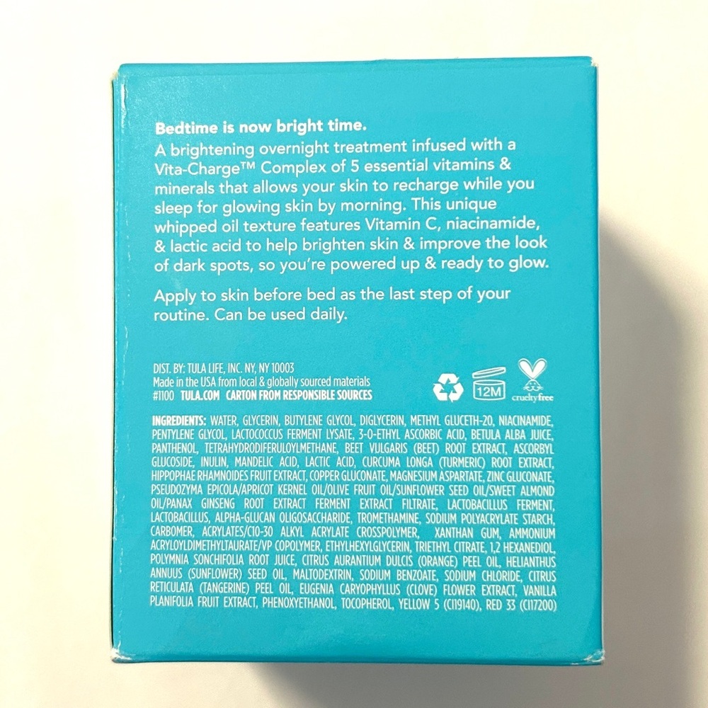 Tula Skincare Bedtime Bright Vita-Charge Overnight Treatment - Picture 4 of 8